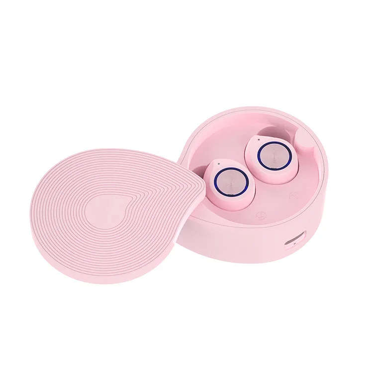 Cherry pink TW70 Беспроводная гарнитура Bluetooth 5,0 гарнитура, мини-гарнитура - Цвет: Cherry pink