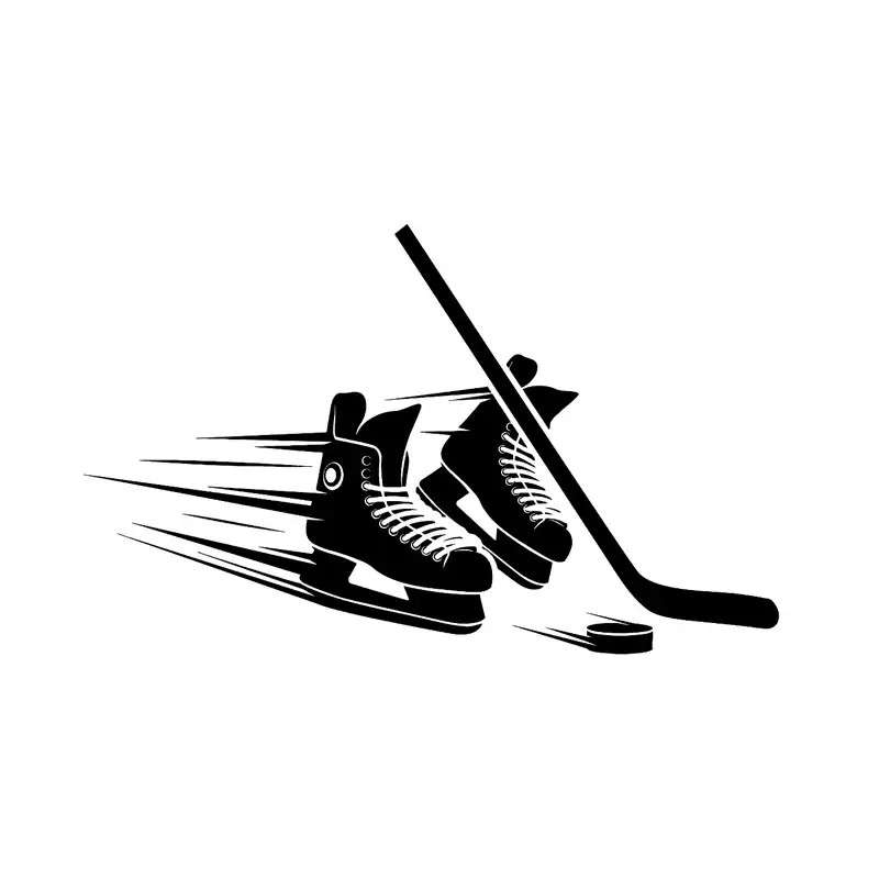 車のステッカークールなホッケー靴デカールファッションオートバイ自動車部品のpvcボディバンパー装飾高品質日焼けデカール Car Stickers Aliexpress