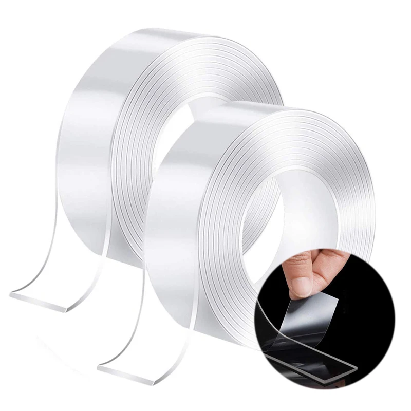 1/3/5M Transparent Double Sided Tape Nano Traceless Waterproof Cleanable Fixed Carpet Socket Adhesive Bath Tapes Stickers | Обустройство