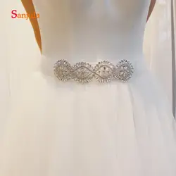 Уникальный пояс невесты ручной работы с кристаллами Привлекательные женские вечерние платья Пояс украшения cinturon fiesta mujer B20