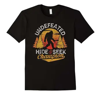 

Bigfoot T-Shirt Undefeated Hide & Seek Sasquatch Yeti Gift 2020 Newest Letter Print Short Sleeve Fashion Men Che Guevara T Shirt