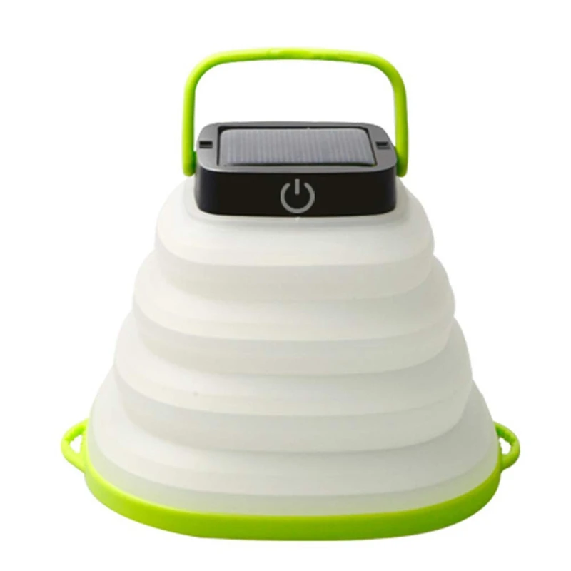 

Portable Solar Led Camping Lantern Lights With Rechargeable Battery,Ip68 Waterproof,Collapsible Flashlight For Outdoor Hiking Te