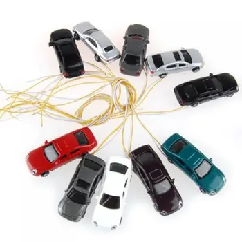 

10 rooms painted light burning car model scale cable w / N (1 - 150)