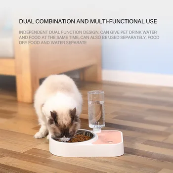 

Automatic Pet Water Feeder Dog Bowl Dual-use With Moisture-proof Mouth Automatic Drinking Fountain for Teddy Chihuahua -