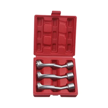 

3pc Fuel Injection Pipe Socket Set 1/2” Dr 14 17 19mm Open Spanner Tools