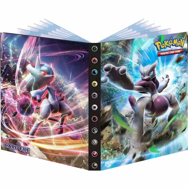 240pcs Album Pokemon Playing Game Card Holder Binder Cartoon Anime Map Card Book Folder Loaded List Collection Kids Boy Toy Gift 1