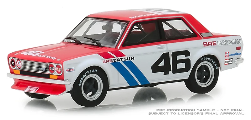 Зеленый свет 1:43 1971 Datsun 510-#46 Brock гоночные предприятия сплав автомобиль игрушки для детей модель оригинальная коробка