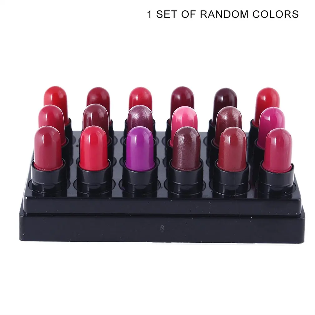 

Special offer off-the-shelf 18-color small lipstick ebay AliExpress explosion-proof lipstick economical lipstick