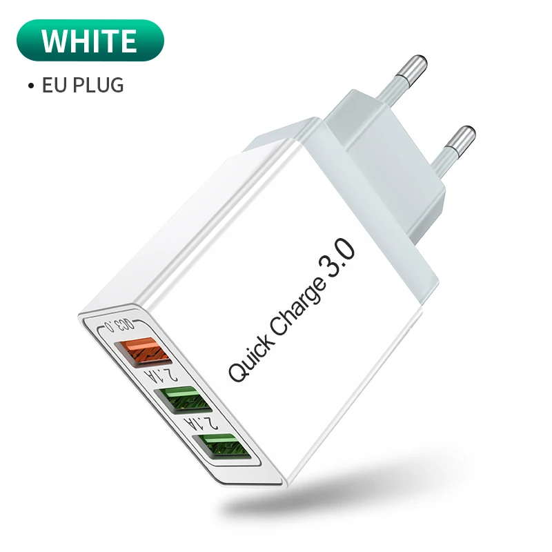 Udyr 30 Вт Быстрая зарядка 3,0 USB зарядное устройство для iPhone samsung huawei Xiaomi быстрое зарядное устройство QC3.0 EU UK настенное зарядное устройство для мобильного телефона адаптер - Тип штекера: White EU Charger