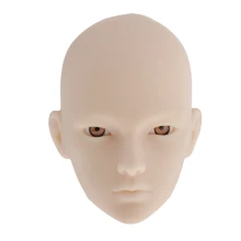 

6th BJD Doll Unpainted Head Mold Making Up Practice Body Accessory White Skin