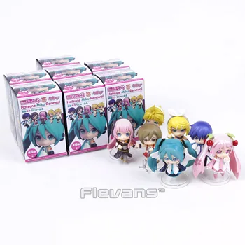 

Hatsune Miku Renewal Character Vocal Series Sakura Miku Meiko Luka Kagamine Len Rin Kaito PVC Figures Toys 7pcs/set 6cm