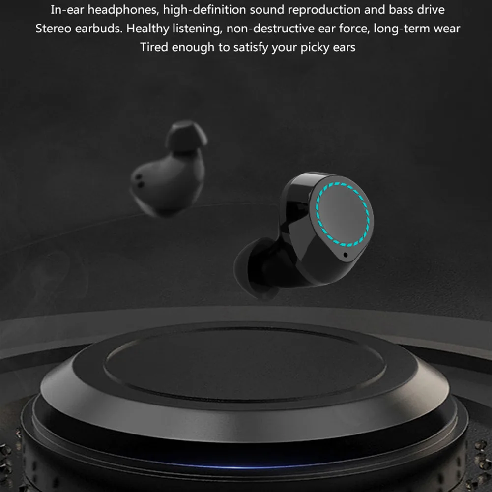 CLAITE TWS, беспроводные bluetooth 5,0 наушники, Автоматическое Сопряжение, водонепроницаемые, спортивные, HD, с шумоподавлением, стерео гарнитура с микрофоном