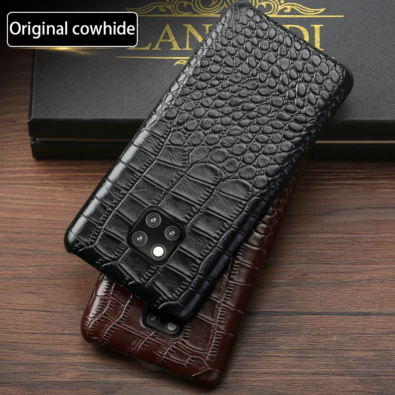 Phone Cases For Huawei P10 P20 P30 Lite Mate 9 10 20 Pro Case Crocodile Texture Cover Honor 8X V20 P Smart | Мобильные телефоны и