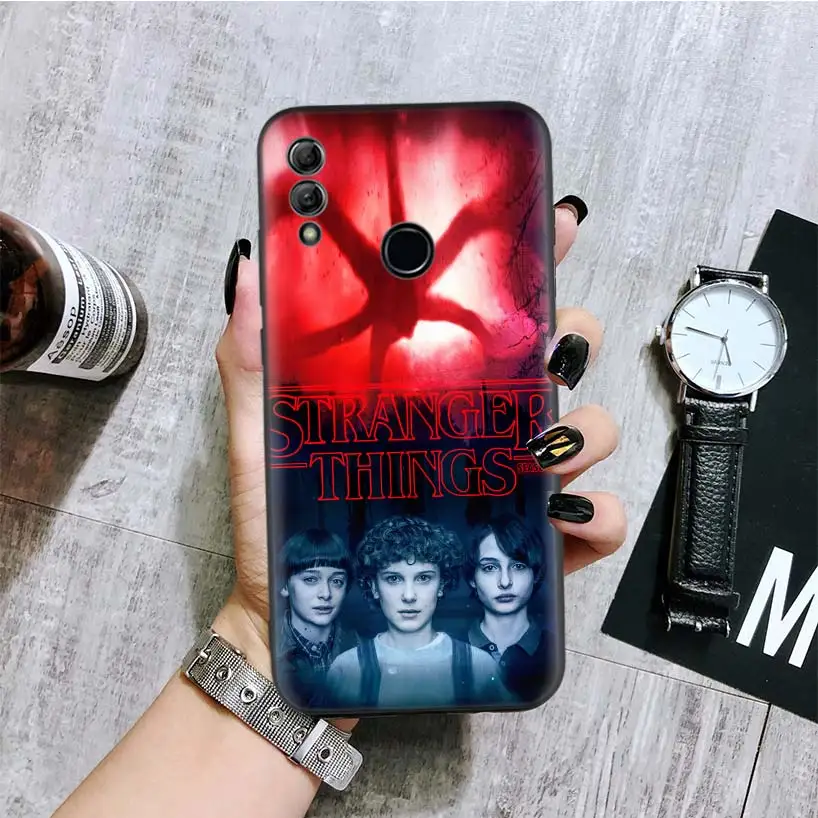 Очень странные дела черная крышка чехол для телефона для huawei Y9 Y5 Y6 Y7 Honor 10 9 Lite 9X8X8 S 8A фотоаппаратов моментальной печати 7S 7A 10i 20i V20 Coque Капа - Цвет: BA287-5