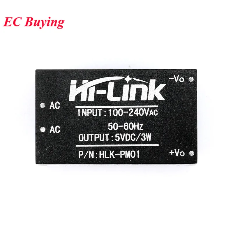 HLK-PM01 HLK-PM03 HLK-PM12 HLK-5M05 HLK-5M12 AC-DC 220V 5V 3,3 V 12V 5V700mA Питание модуль переменного/постоянного тока, стабилизированный понижающий модуль