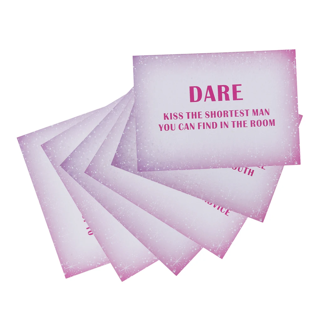 

24 Hen Party Dare Cards Truth / Dare Cards Bachelor Party Fun Games