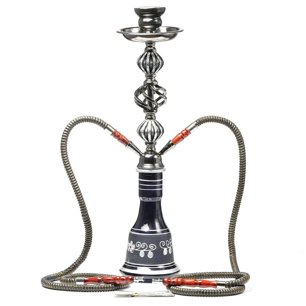 

Arabian Hookah Large Double-layer Glass Hookah Narguile Travel Hookah Shisha Set Hookah Bowl Bar Accessories Birthday Gift
