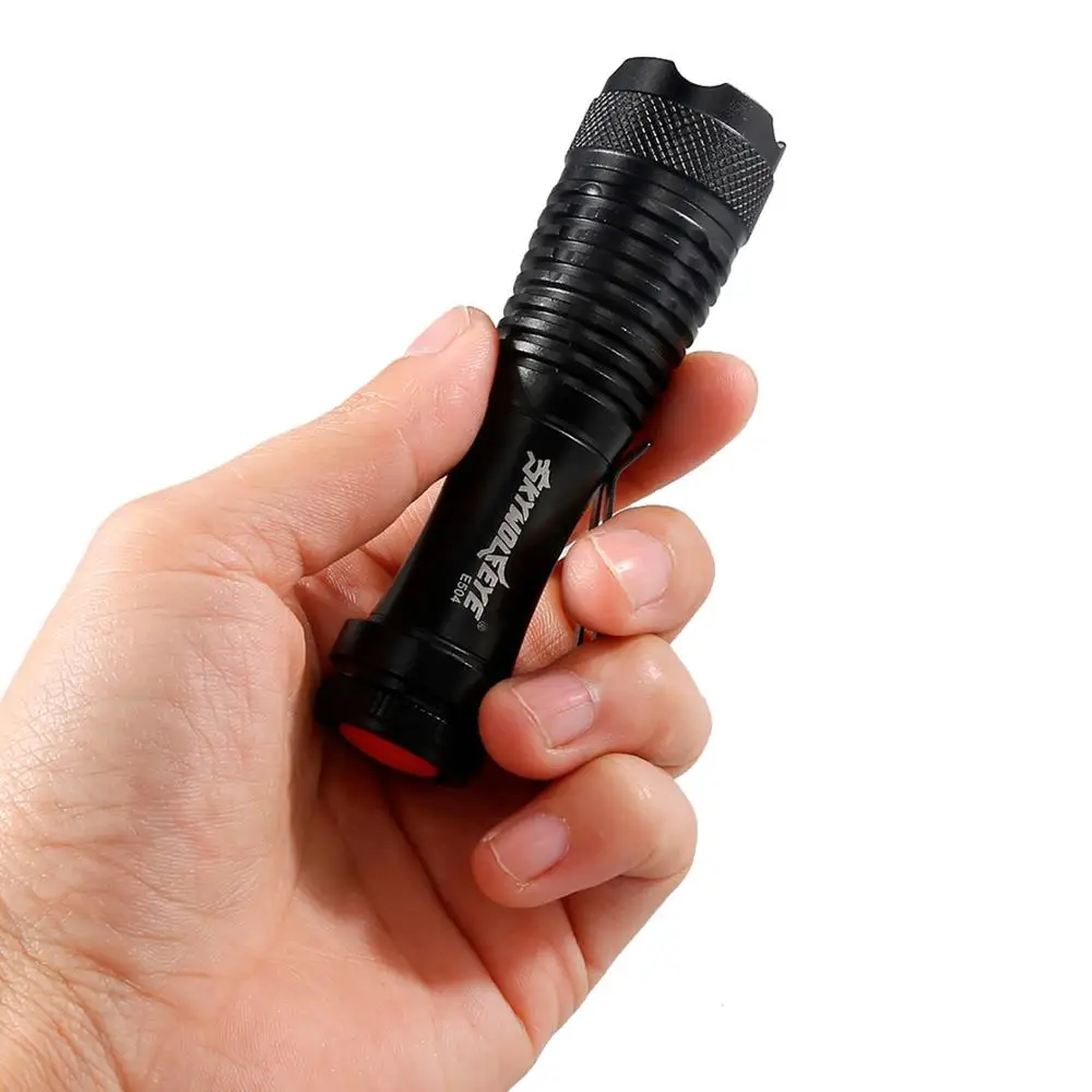 6pcs Mini Q5 7W 2000Lm LED Flashlight Torch Lamp Adjustable Focus Zoom Light Zoomable#2e27