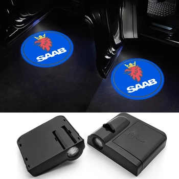 

FOR SAAB LED Car Door Welcome Light Logo Projector Saab 93 95 9-3 9-5 900 9000 car-styling decoration accessories