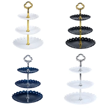 

Three-layer Fruit Plate Cake Stand Dessert Vegetable Storage Rack