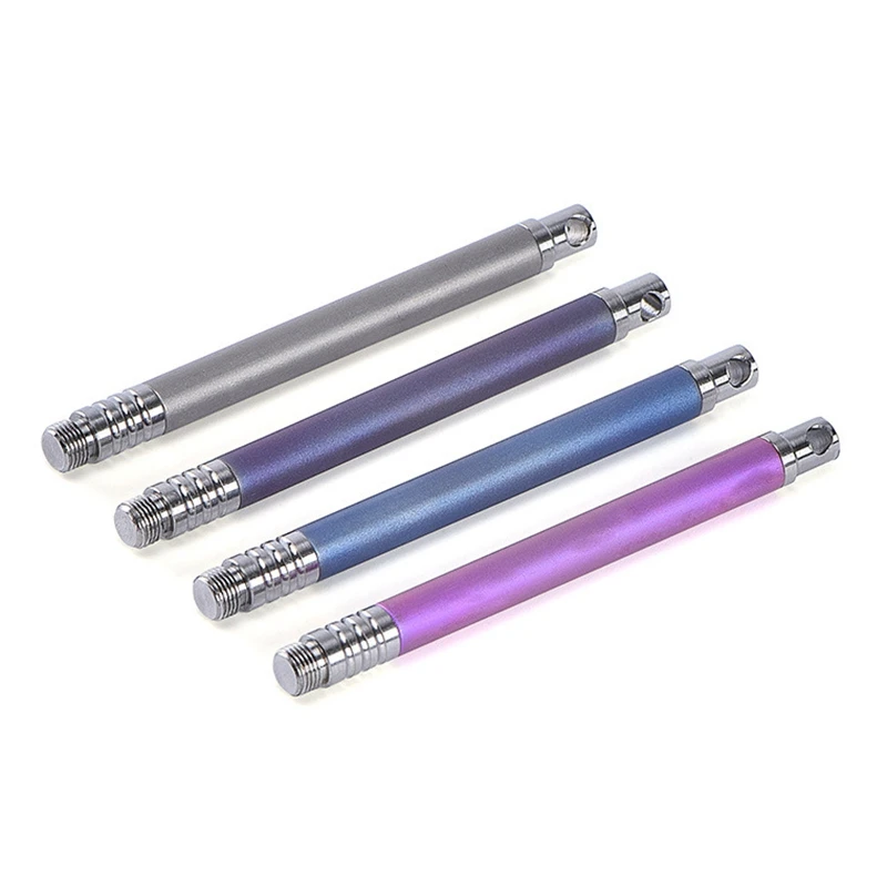 4Pc Titanium Alloy Outdoor Edc Toothpick Bottle Fruit Fork Camping Tool Titanium Toothpick Lightweight Portable Multi