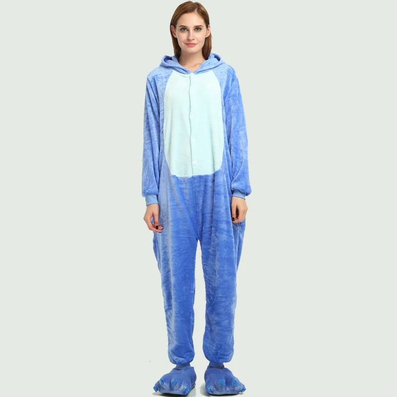 Пижама для взрослых с единорогом, женский комбинезон, зимняя Фланелевая пижама с героями мультфильмов, ночная рубашка для взрослых, одежда для сна с единорогом