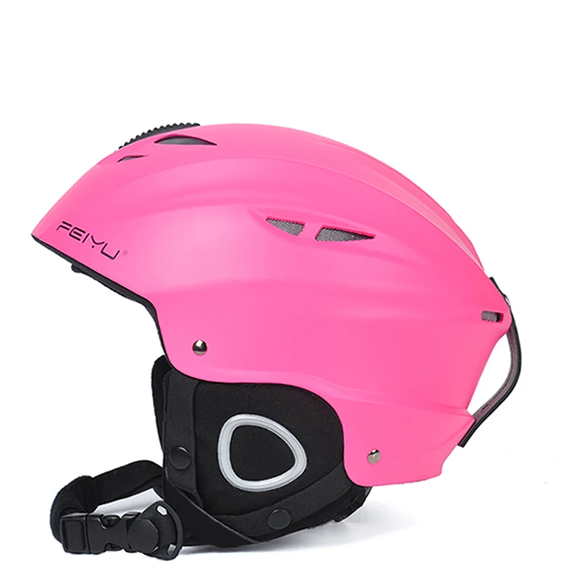 Helmet pink WOSAWE шлем для катания на лыжах для взрослых и детей, для спорта на открытом воздухе, сноубординга, катания на коньках, mtb, мотокросса, защитный шлем, лыжное снаряжение - Цвет: Helmet pink