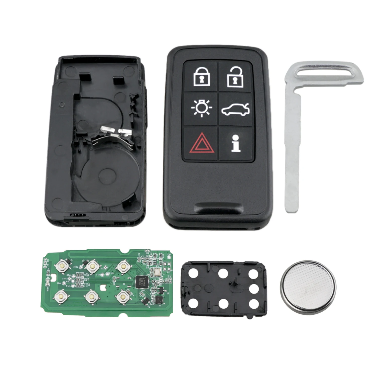 BHKEY KR55WK49266 SMART CAR KEY FOR VOLVO XC60 XC90 S90 S60 2009-2014 Y CAR REMOTE KEY 433MHZ 6 BUTTONS FOR VOLVO KEY