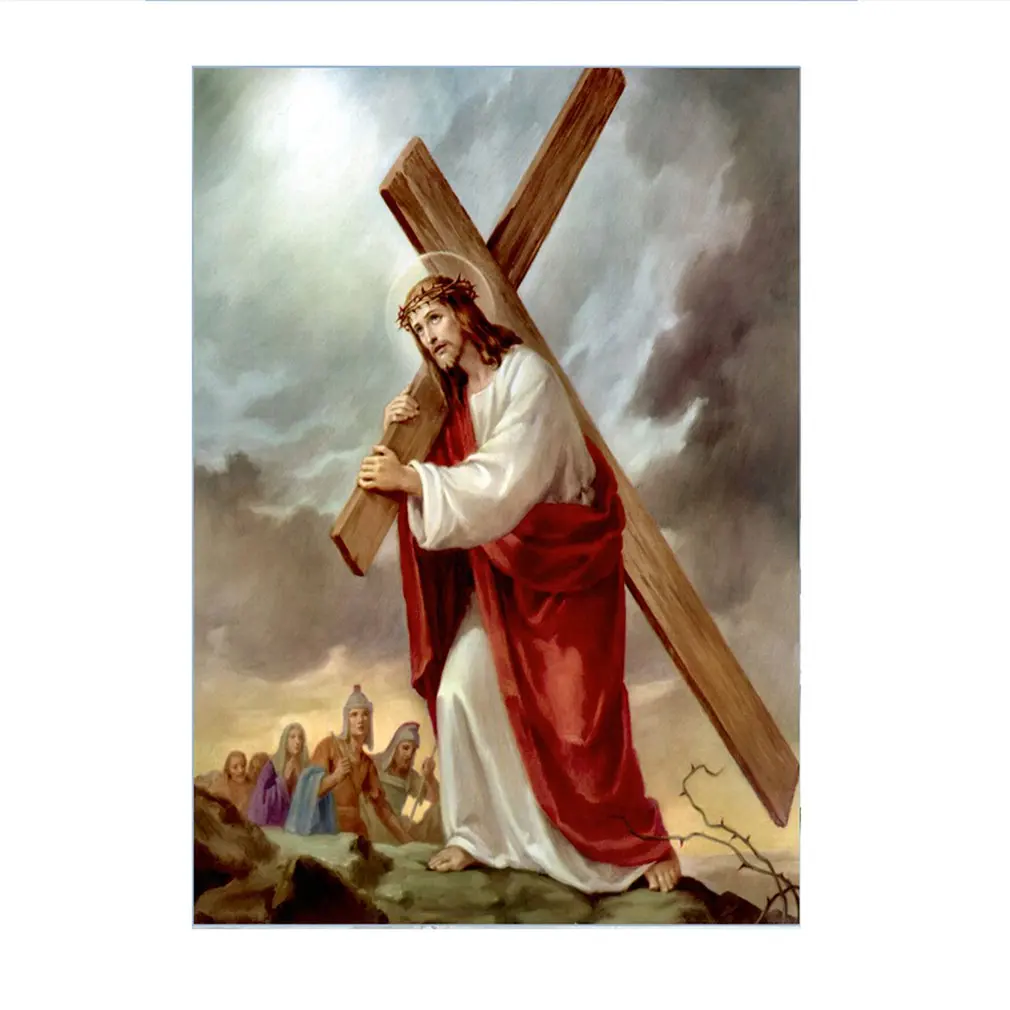 

q1640 Jesus DIY Diamond Painting Colorful character Series 5D Cross Stitch Home Office Decoration Environmental Protection