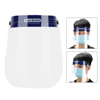 

Adjustable Transparent Face Shield -proof Ultra-light Full Face Mask Anti-Fog Anti-Droplets Hat Face Shield Cover