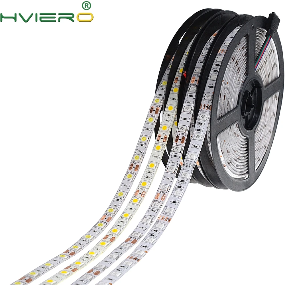 5 м 300 светодиодный 5050 SMD DC 12V Водонепроницаемый IP65 гибкий полосы светильник белый