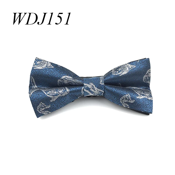 Party Wedding Bow Tie for Men Luxury Polyester Woven Mans Bowtie - Цвет: WDJ151