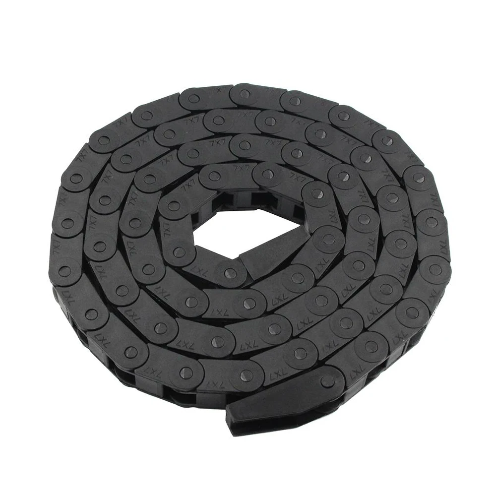 

Cable Drag Chain 7*7mm Wire L1000mm Carrier with end connectors L1000 mm CNC Router Machine Tools Transmission Chains 7*7mm