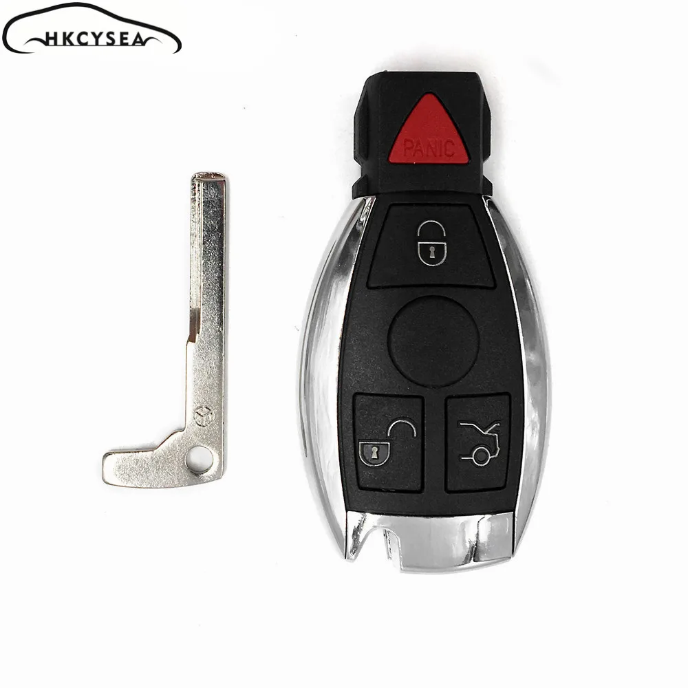 HKCYSEA 3/3+ 1 кнопка дистанционного ключа автомобиля чехол Корпус для Mercedes Benz A B C E S класс W203 W204 W205 W210 W211 W212 W22