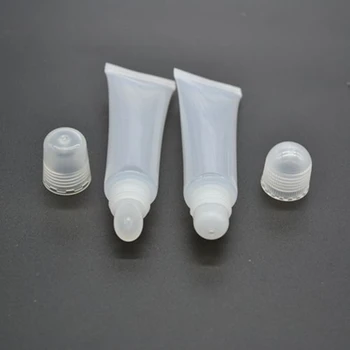 

1pc Empty Lipstick Tube Lip Balm Soft Tube Makeup Squeeze Clear Plastic Lip Gloss Container Refillable Bottles 8ml 10ml 15ml