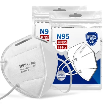 

1000Pcs KN95 Masks 5 Layers Filter Dust Mouth PM2.5 FFP2 Face Mask Flu Personal Protective Health Care Mask Fast Shipping