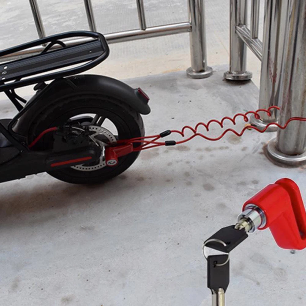 Портативный Противоугонный высокопрочный стальной самокат с проволочным замком, дисковые тормоза, колеса, шкафчик для Xiaomi Mijia M365, Электрический скутер и велосипед