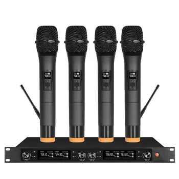 شراءميكروفون لاسلكي محمول باليد في الهواء الطلق مرحلة الزفاف أداء الأسرة KTV كاريوكي ميكروفون لاسلكي مخصص