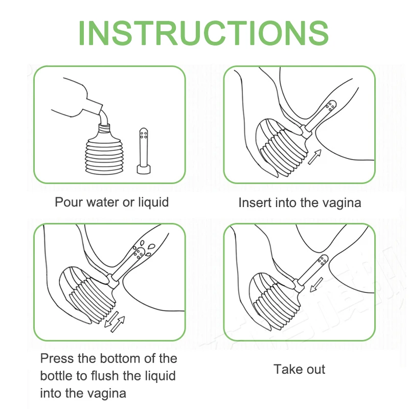 5 шт. женские частые части клизмы чистящий контейнер одноразовый вагинальный