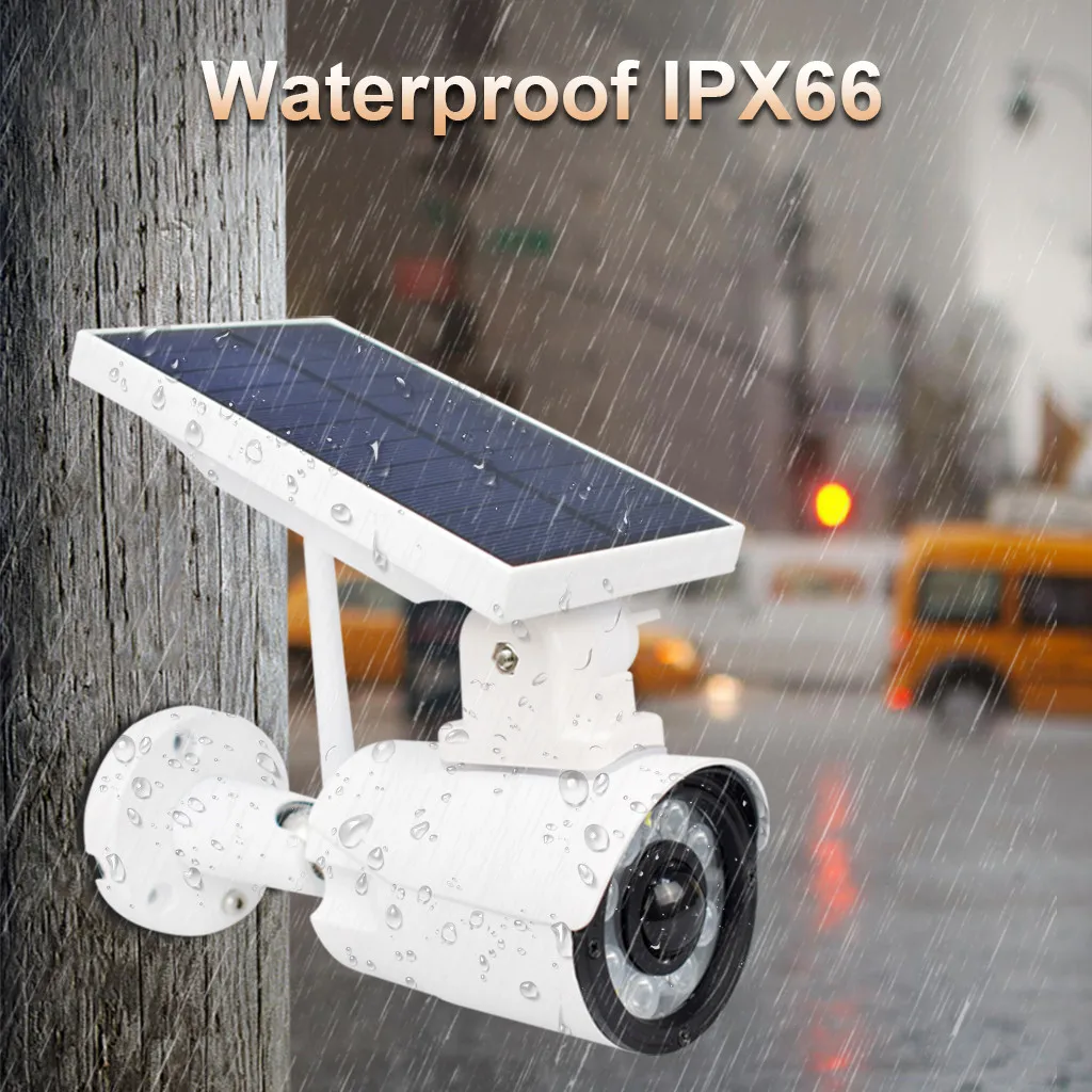 

Security Surveillance Video IP Camera WiFi Recorder Solar Outdoor Waterproof Infrared Sensor PIR Detection HD Home Safety Camera
