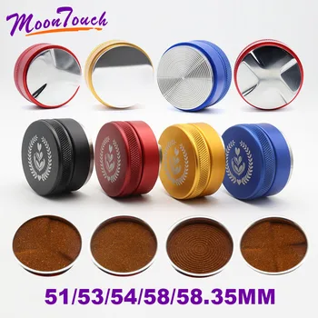 

Adjustable 304 Stainless Steel Coffee Espresso Tamper 51/53/54/58/58.35mm Three Angled Slopes Base Thread Distribution Tools