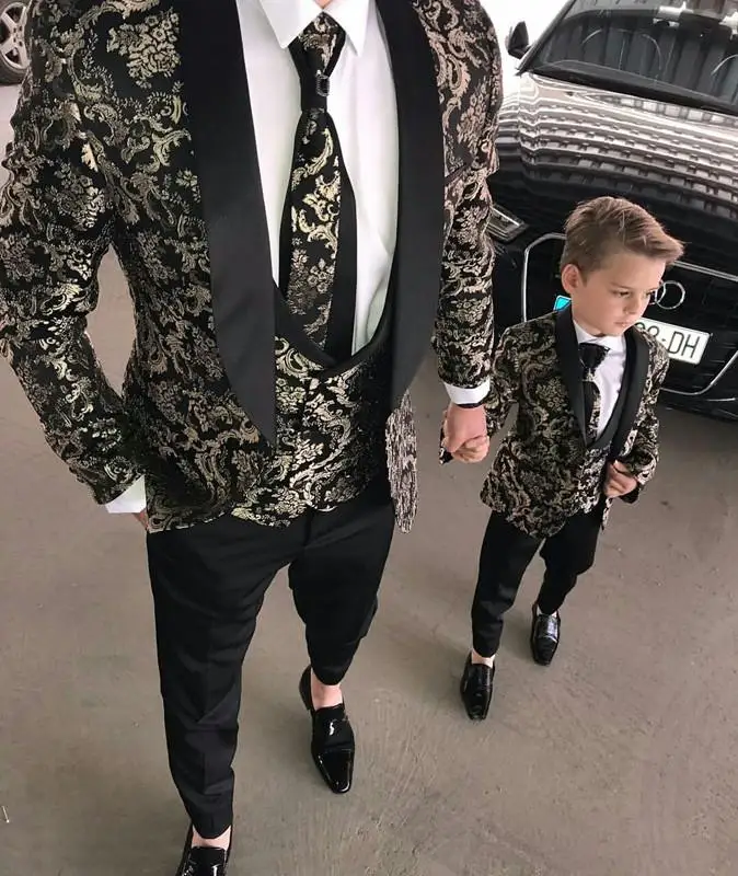 343 Men Suits Beach Groomsmen Wedding Tuxedo For Men Slim Blazers Shawl Lapel Classic Fit Men's Prom Suits 3PCS Jacket+Vest+Pants