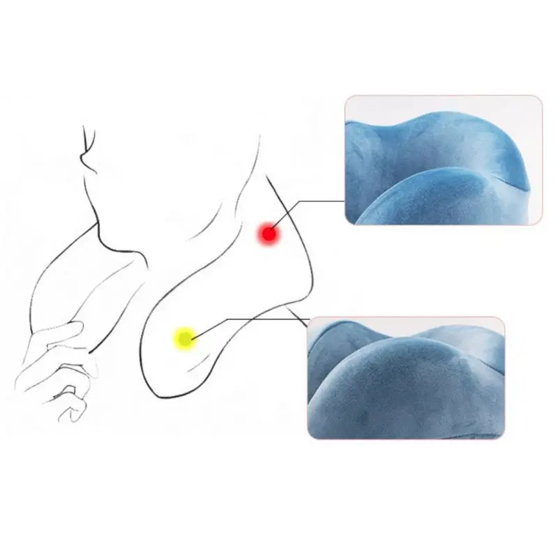 U Shaped Memory Foam Neck Pillows Soft Slow Rebound Space Travel Pillow Neck Cervical Healthcare Bedding Airplane Body Pillow