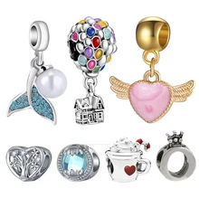 

Hot Sale Ariel Balloon Charm Fit Original Pandora Bracelet Making Fashion DIY Jewelry For Women