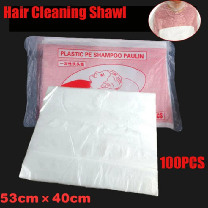 Capes de Corte de Cabelo Pces Descartáveis Cabeleireiro Casa Tingimento Barbeiros Avental C44 100 - 200 300 3 Cheap Tampas