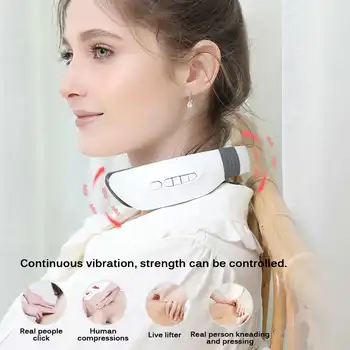 

Electric Neck Massager & Pulse Back 5 Modes Power Control Far Infrared Heating Pain Relief Tool Health Care Relaxation Machine