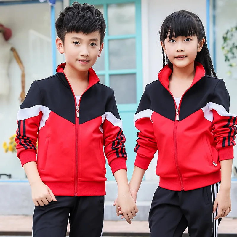 

Long Sleeve Quarter-to-High Parent And Child New Style Spring And Autumn Sports Business Attire School Uniform Customizable Midd