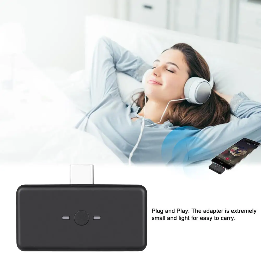 Bluetooth адаптер Черный аудио передатчик USB разъем для переключателя USB C Bluetooth адаптер