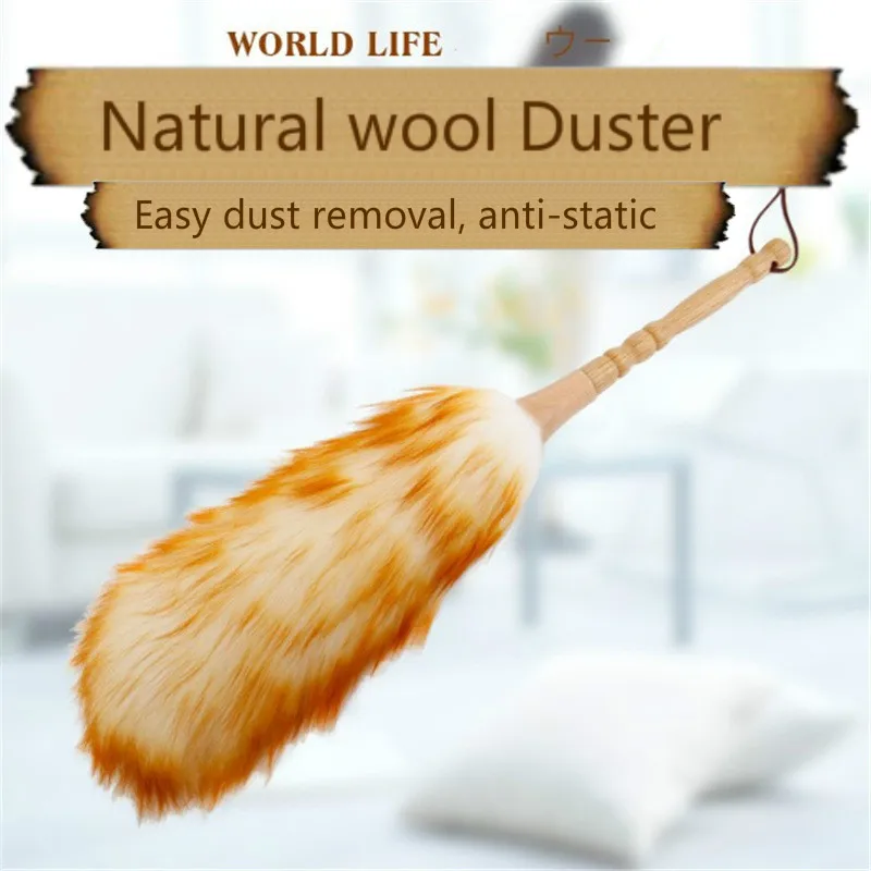 Handmade Dustdusting Car Wool Duster Household Retractable Thickening