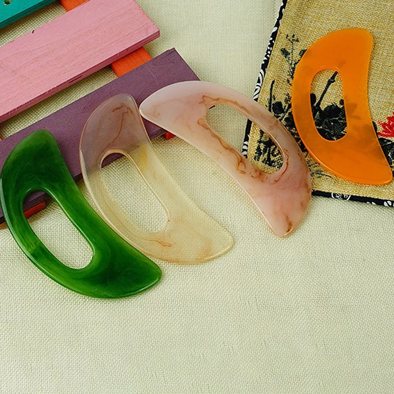 1PCS Slimming Guasha Massage Board Gua Sha Scraper Body Massage Therapy Tool Resin Gua Sha Tool Scraping Board Massage Tool